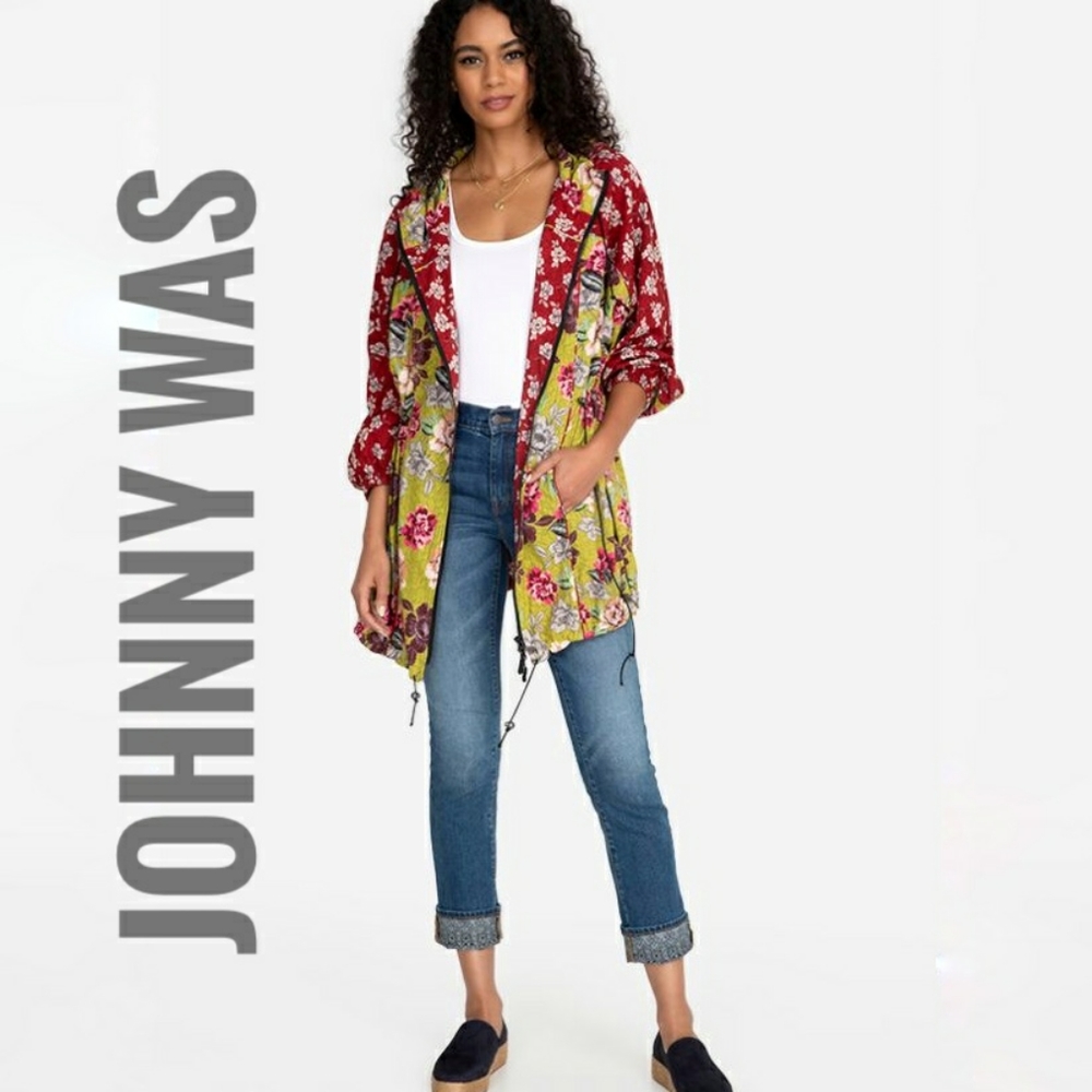 Johnny Was Cache Reversible Track Anorak NWT